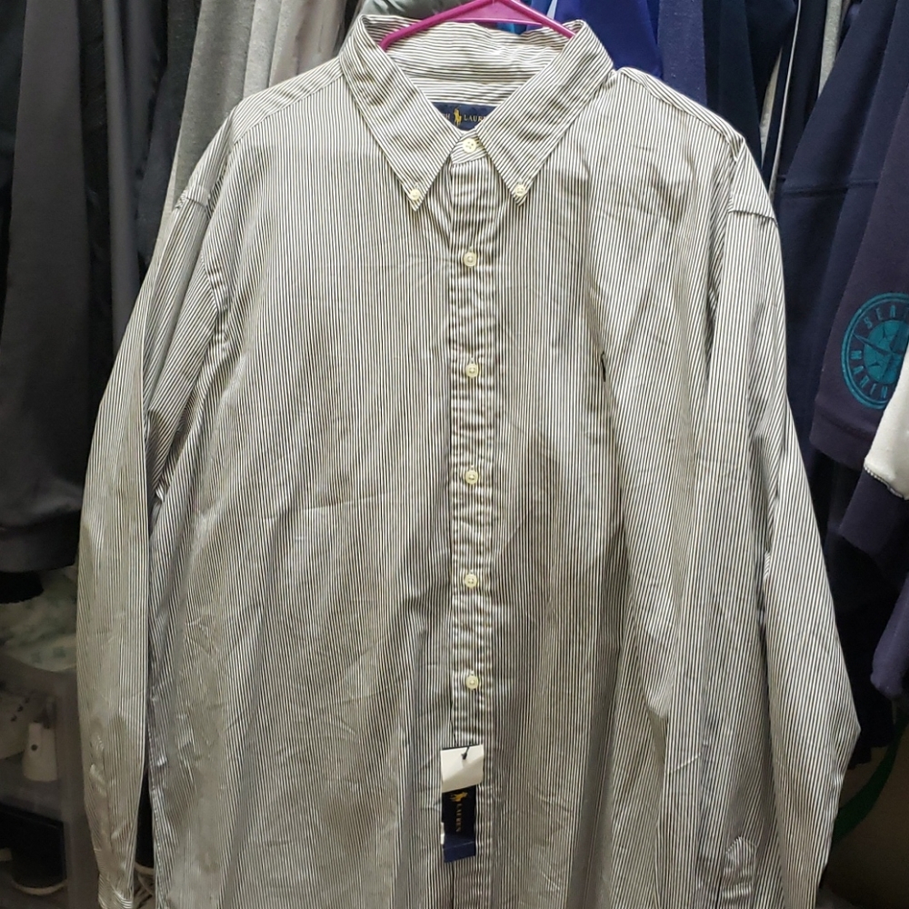 Mens striped button up